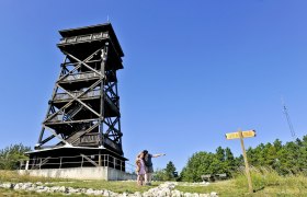 Weitblicke über das Weinviertel vom Aussichtsturm am Oberleiser Berg, © Naturparke Niederösterreich/POV