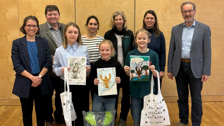 Die Gewinner in der Naturparkmittelschule Emmersdorf, © MS Emmersdorf