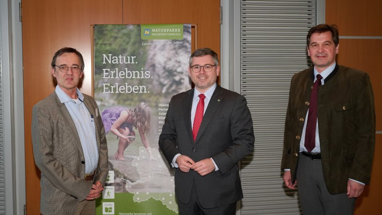 Rudolf Orthofer, LR Ludwig Schleritzko, Bgm. Werner Krammer, © NLK Pfeiffer