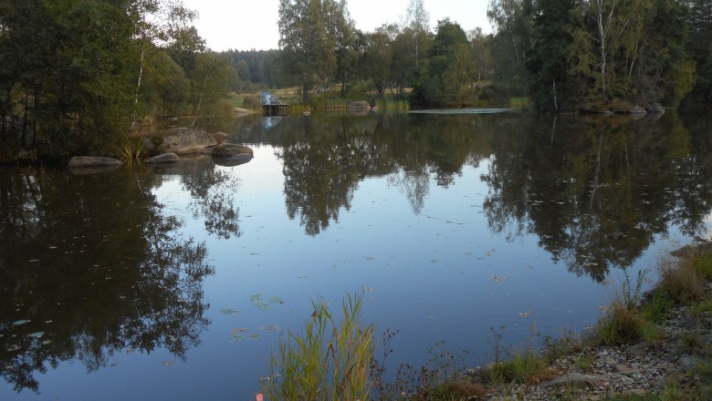Blockheideteich in der Dämmerung, © Naturpark Blockheide