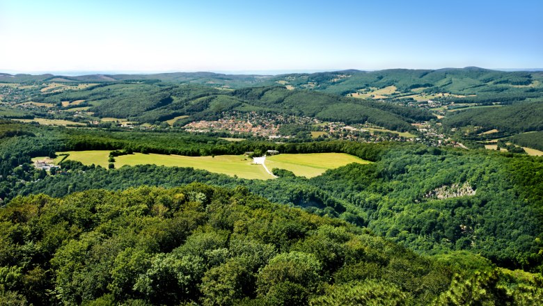 Ausblick auf den Naturpark Föhrenberge, © Naturparke Niederösterreich/POV