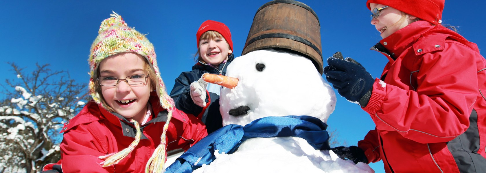 Kinderspa&szlig; mit Schneemann, &copy; mostviertel.at/weinfranz.at