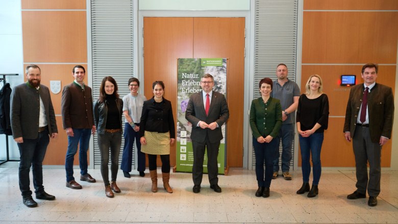 Der neue Vorstand mit Landesrat Ludwig Schleritzko und Sandra Klingelhöfer Naturschutz NÖ, © NLK Pfeiffer