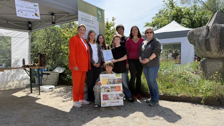Die KlimabotschafterInnen der NMS Purkersdorf, © Büro LR Rosenkranz