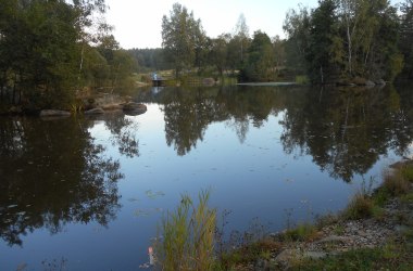 Blockheideteich in der Dämmerung, © Naturpark Blockheide