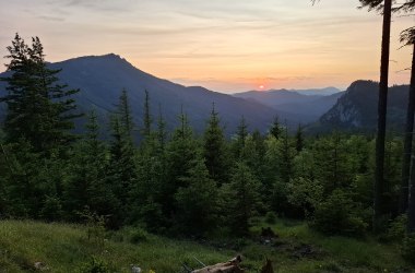 Abenddämmerung über dem Naturpark Falkenstein, © Bettina Schruf