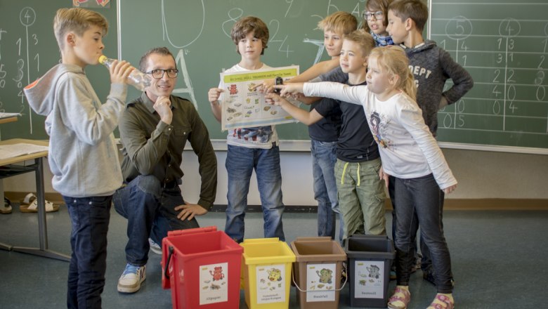 Abfallberatung in der Volksschule, © Die NÖ Umweltverbände