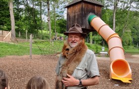 Fritz erklärt den Fuchs und seine Lebensweise, © Naturpark Sparbach