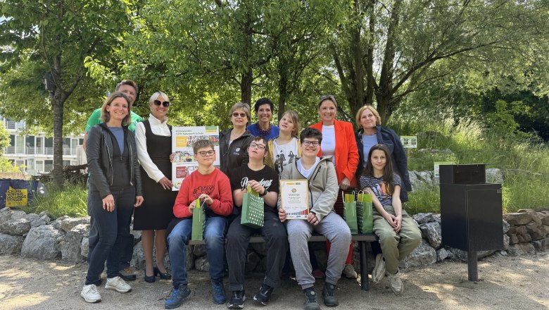 Die KlimabotschafterInnen der ASO Purkersdorf, © Büro LR Rosenkranz