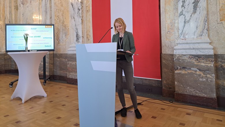 Angelika Ebhart beim Moordialogforum, © Naturpark Heidenreichsteiner Moor