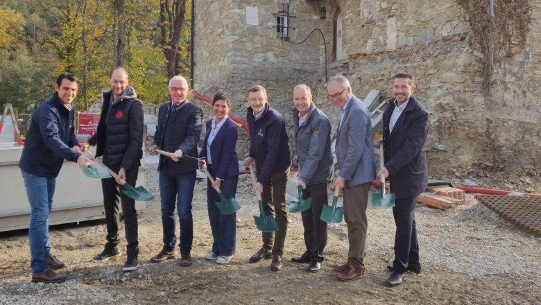 Spatenstichfeier im Naturpark Sparbach